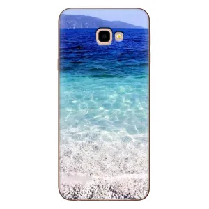 Силиконовый чехол с КАРТИНКАМИ лето для Samsung Galaxy J4+, J4 Plus, J415 (AlphaPrint) (Море)