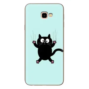 Чохол з принтом для Samsung Galaxy J4+, J4 Plus, J415 (AlphaPrint) Модні коти (Падаючий кіт)
