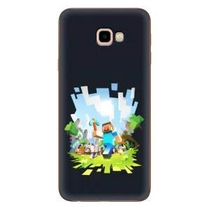 Чехол Майнкрафт на Samsung Galaxy J4+, J4 Plus, J415 (AlphaPrint) Minecraft (персонажи Minecraft)