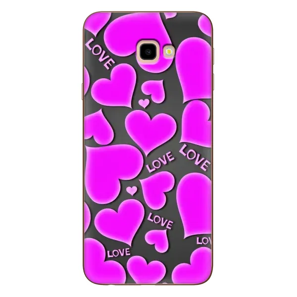 Чохол з принтом «Pink hearts» для Samsung Galaxy J4 Plus (J4+, J415)