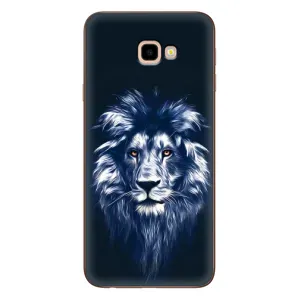 Чехол со Львом для Samsung Galaxy J4+, J4 Plus, J415 (VPrint) (Синий Лев)