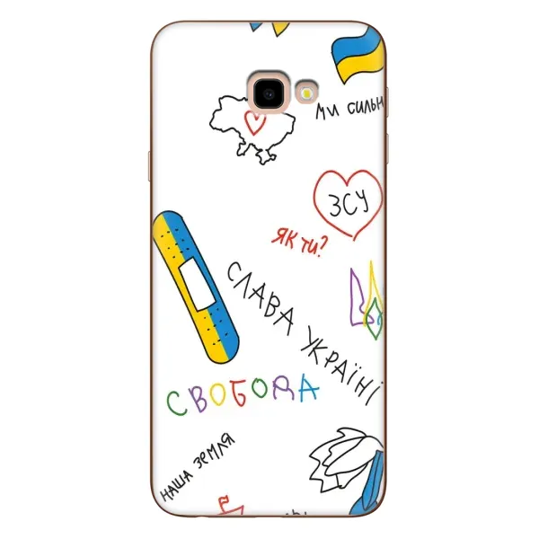 Чохол з принтом «Стикер» для Samsung Galaxy J4 Plus (J4+, J415)