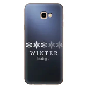 Зимні Чохли для Самсунг J4+, J4 Плюс - прозорий фон (Winter loading)