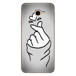 Чехол с принтом для Samsung Galaxy J4+, J4 Plus, J415 (AlphaPrint - Знак сердечка) (Значок Love)