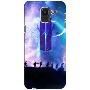 Чохли BTS для Samsung Galaxy J6 2018, J600F (AlphaPrint) (Army BTS)