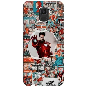 Чохли з героями Марвел Samsung Galaxy J6 2018, J600F (VPrint) (Айронмен)