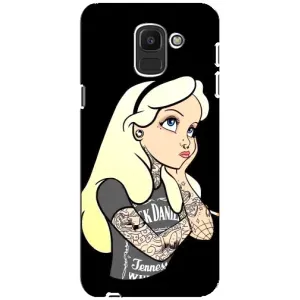 Чохол з друком для Samsung Galaxy J6 2018, J600F - (Мода) (AlphaPrint) (Дівчина в тату)