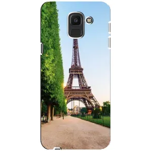 Чохол Ейфелева Вежа Samsung Galaxy J6 2018, J600F - (AlphaPrint) (Дорога до Парижу)