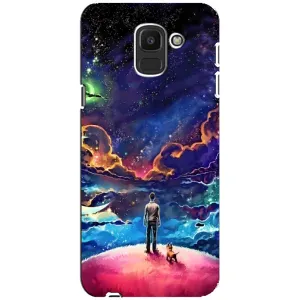 Космические Чехлы для Самсунг Дж6 2018 (VPrint) (Галактический вид)