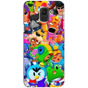 Чохол з принтом «Герої Бравл Старс» для Samsung Galaxy J6 2018 (J600F)