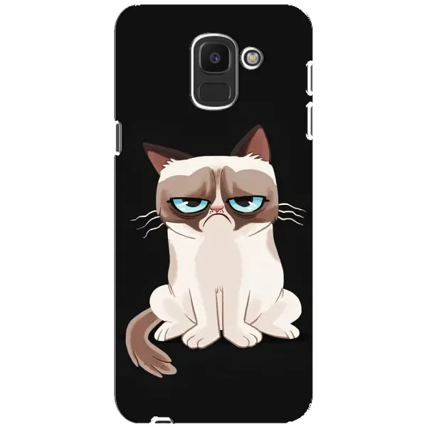 Чехол с принтом «Грустный кот» для Samsung Galaxy J6 2018 (J600F)