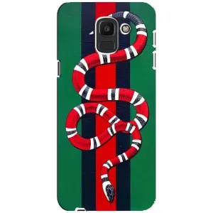 Чохли  GUCCI для Самсунґ Дж6 2018 (AlphaPrint) (Gucci змія)