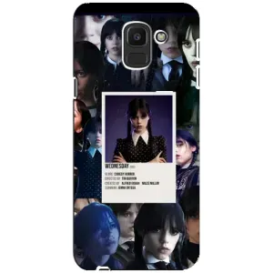 Чохли Венсдей на Samsung Galaxy J6 2018, J600F Уенсдей (AlphaPrint) (колаж Венздей)