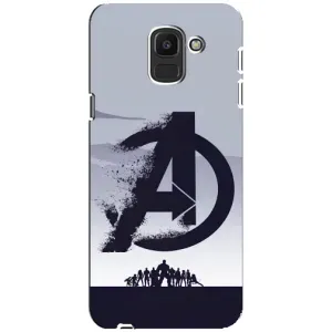 Чохли з героями Марвел Samsung Galaxy J6 2018, J600F (VPrint) (Команда А)