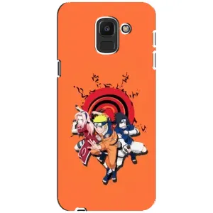 Naruto Anime Чохли для Самсунґ Дж6 2018 (AlphaPrint) (команда Наруто)