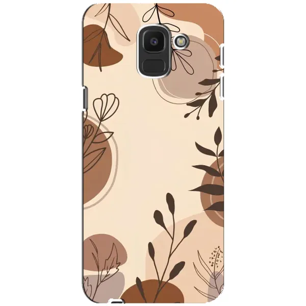 Чехол с принтом «Коричневые цветы» для Samsung Galaxy J6 2018 (J600F) Чехол с принтом «Коричневые цветы» для Samsung Galaxy J6 2018 (J600F)