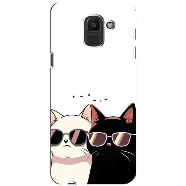 Чехол с принтом «Коты в очках» для Samsung Galaxy J6 2018 (J600F)