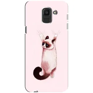 Чохол на Самсунґ Дж6 2018 з Котиками (VPrint) (Котик падає)