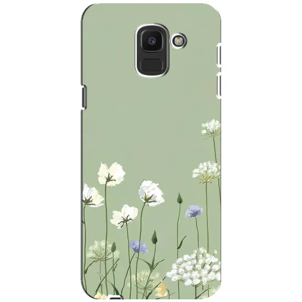 Чехол с принтом «Цветы на зеленом» для Samsung Galaxy J6 2018 (J600F) Чехол с принтом «Цветы на зеленом» для Samsung Galaxy J6 2018 (J600F)