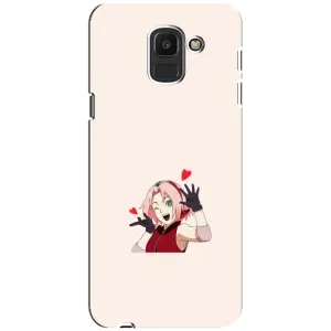 Чохли Персонажі Аніме Наруто для Samsung Galaxy J6 2018, J600F (AlphaPrint) (Лайк Сакура)