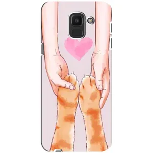 Чохол на Самсунґ Дж6 2018 з Котиками (VPrint) (Любовь до котиків)