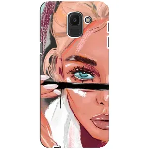 Чохол з друком для Samsung Galaxy J6 2018, J600F - (Мода) (AlphaPrint) (Макіяж)