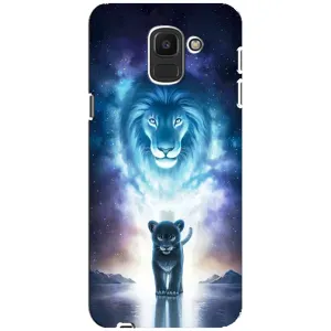 Чохол з картинкою ЛЕВ для Samsung Galaxy J6 2018, J600F (VPrint) (Маленький лев)