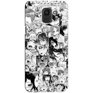 Анимешный чехол для Samsung Galaxy J6 2018, J600F (Ahegao manga)