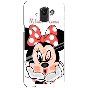 Міккі Маус чохол для Samsung Galaxy J6 2018, J600F (AlphaPrint - Мультяшні) (Маус Мінні)