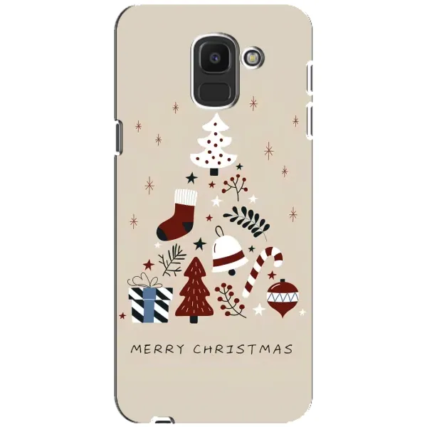 Чохол з принтом «Merry Christmas» для Samsung Galaxy J6 2018 (J600F)