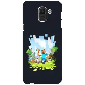 Чохол Майнкрафт на Samsung Galaxy J6 2018, J600F (AlphaPrint) Minecraft (персонажі Minecraft)