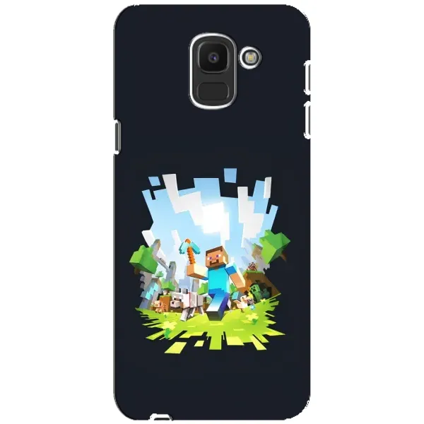 Чехол с принтом «персонажи Minecraft» для Samsung Galaxy J6 2018 (J600F)