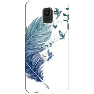 Чохол з картинкою (Стильні) Самсунґ Дж6 2018 - (AlphaPrint) (Перо)