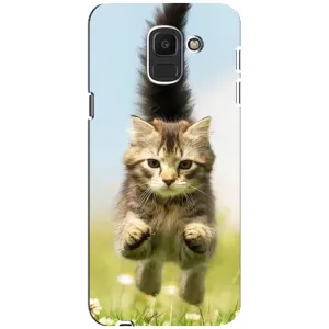 Чохли з Котиками для Samsung Galaxy J6 2018, J600F (VPrint) (Прижок кота)