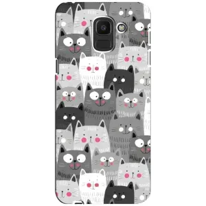 Чохли з Котиками для Samsung Galaxy J6 2018, J600F (VPrint) (Мальовані котики)
