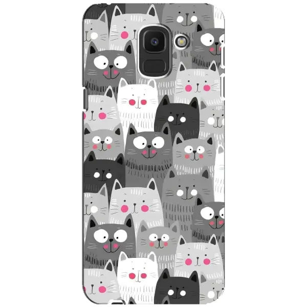 Чохол з принтом «Мальовані котики» для Samsung Galaxy J6 2018 (J600F) Чохол з принтом «Мальовані котики» для Samsung Galaxy J6 2018 (J600F)