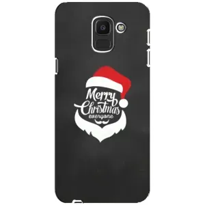 Різдвяні Чохли для Samsung Galaxy J6 2018, J600F (VPrint) (Санта Крісмас)