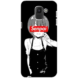 Чохли Персонажі Аніме Наруто для Samsung Galaxy J6 2018, J600F (AlphaPrint) (Senpai)
