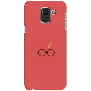 Чохли з Гаррі Поттером для Samsung Galaxy J6 2018, J600F (AlphaPrint) (шрам та окуляри)