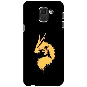 Naruto Anime Чохли для Самсунґ Дж6 2018 (AlphaPrint) (силует Курама Наруто)