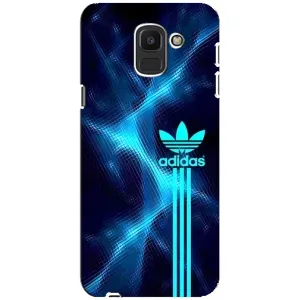 Чохли Адидас для Samsung Galaxy J6 2018, J600F (AlphaPrint) (Синій Адідас)