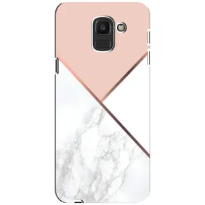 Мраморный чехол на Samsung Galaxy J6 2018, J600F (VPrint) (Тройной мрамор)