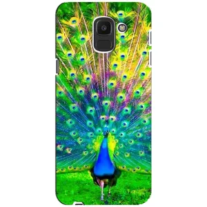 Чохол з пташками на Samsung Galaxy J6 2018, J600F (VPrint) (Яскравий Павлин)