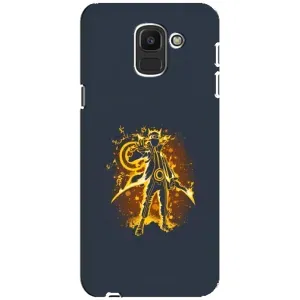 Naruto Anime Чохли для Самсунґ Дж6 2018 (AlphaPrint) (золотий Наруто)