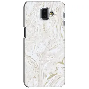Мраморный чехол на Samsung Galaxy J6 Plus, J6 Plus, J610 (VPrint) (Белый мрамор)