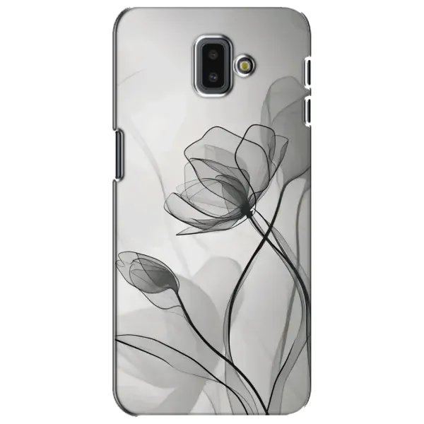 Чехол с принтом «Черные цветы» для Samsung Galaxy J6 Plus 2018 (J610) Чехол с принтом «Черные цветы» для Samsung Galaxy J6 Plus 2018 (J610)