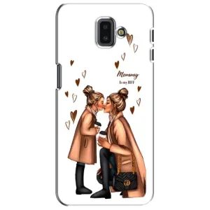 Чехол с печатью для Samsung Galaxy J6 Plus, J6 Plus, J610 - (Мама с ребенком) (AlphaPrint) (Дочка и мама)