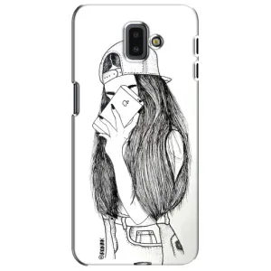 Чехол с печатью для Samsung Galaxy J6 Plus, J6 Plus, J610 - (Мода) (AlphaPrint) (Фото девочки)