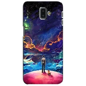 Космические Чехлы для Самсунг J6 Плюс, J6+ 2018 (J610) (VPrint) (Галактический вид)