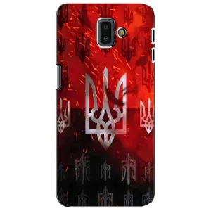 Украинские Чехлы для Samsung Galaxy J6 Plus, J6 Plus, J610 с картинкой УПА (AlphaPrint) (ГЕРБ УПА)